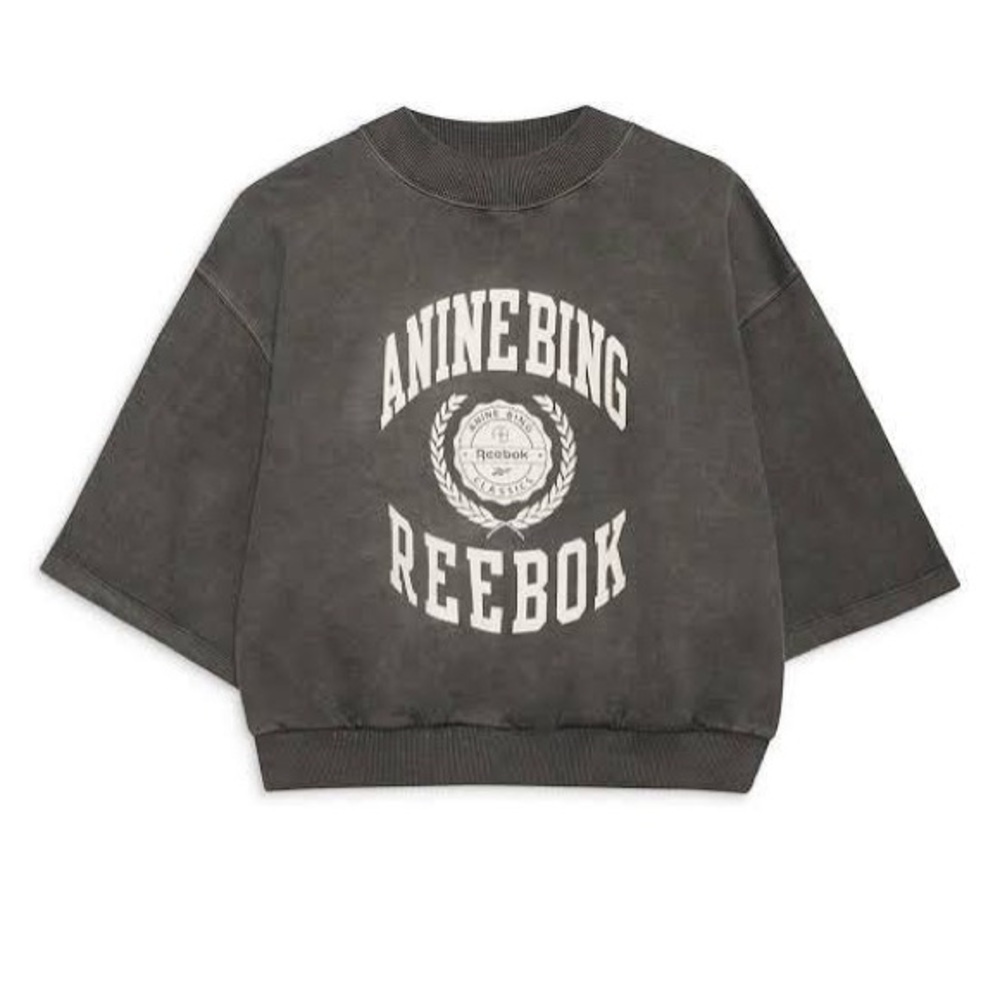 Anine Bing X Reebok Crop Sweatshirt
